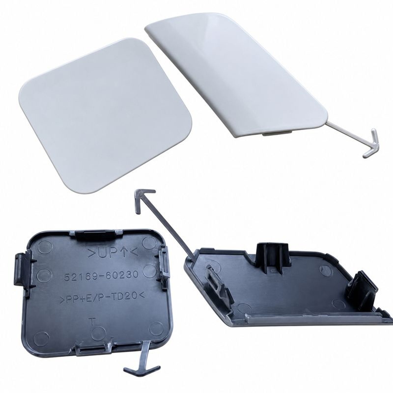 52169-60230 Tow Hook Cover Panel Center Rear Bumper for 2024 TOYOTA Prado